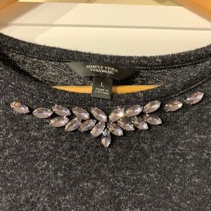 Vera Wang Embellished Top